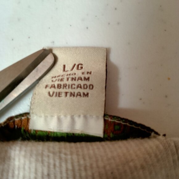 Natural Reflections Tank Top Size Large Beige Ribbed Eyelet Lace Trim Cotton Y2K - Picture 8 of 14